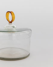 Load image into Gallery viewer, Amber Glass Handle Jar