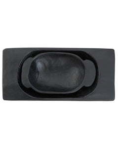 Black Vintage Dough Bowl