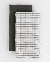 Load image into Gallery viewer, Checkered Gray Hand Towel

