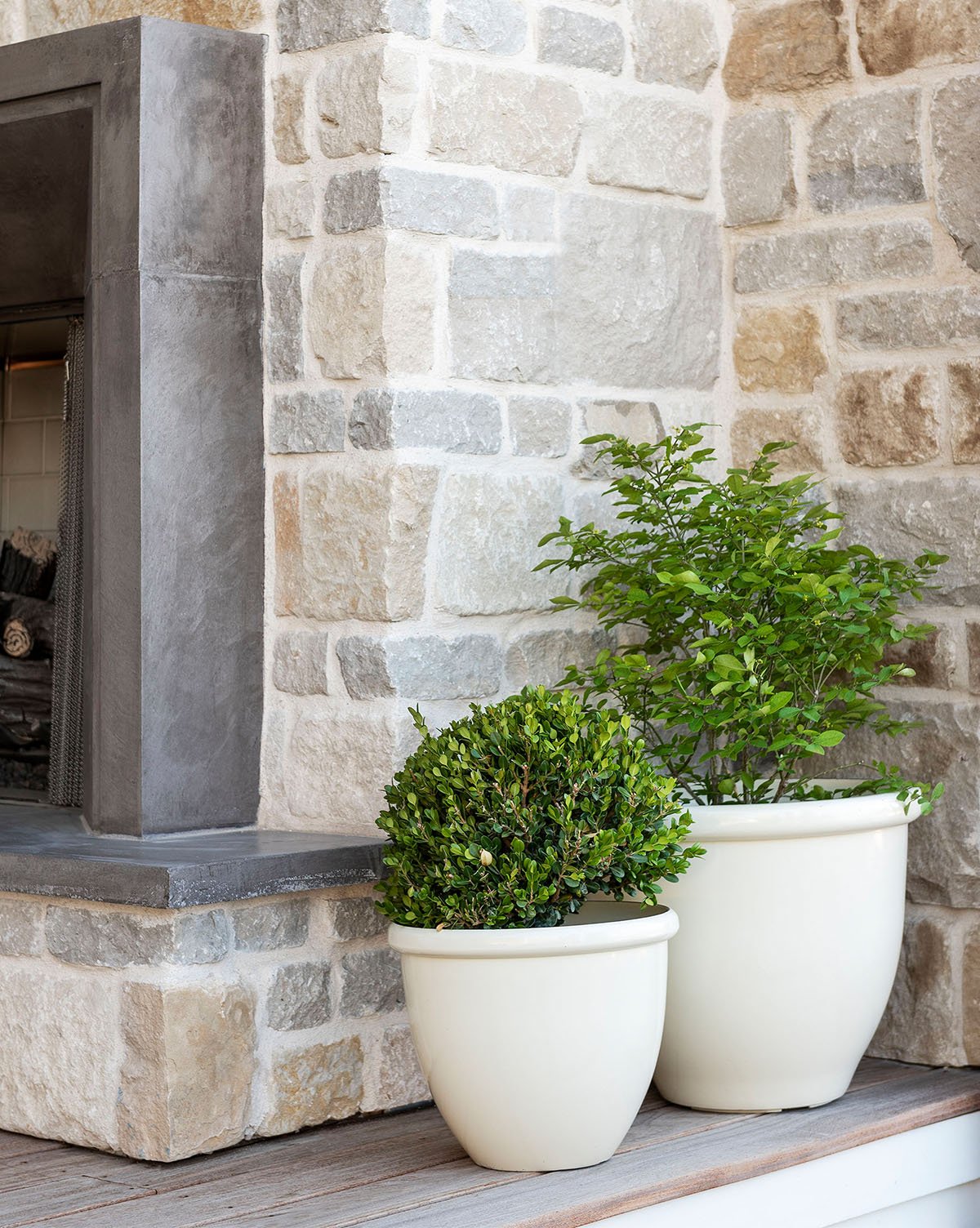 cream planter pots Glossy Cream Garden Pots (Set of 3) – soundstrueewdd.com